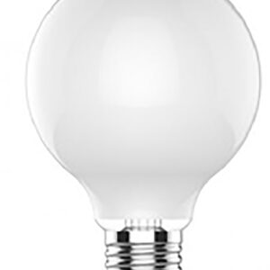 GE Industrial Solutions 28357 LED Bulb, Globe, 350 Lumens, 4.5 W, G25 Lamp, 40 W Equivalent, E26 Lamp Base, Dimmable