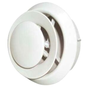 Imperial VT0111 Series Air Diffuser, 5, 6 in Duct Opening, Plastic, White