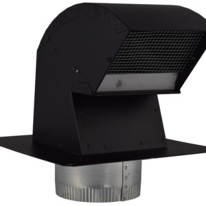 Imperial R2 Series VT0568-A Roof Vent Cap, Steel, Black, Galvanized
