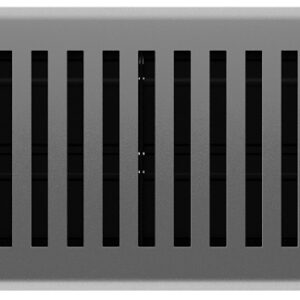 Imperial RG3445 Floor Register, 12 in W Duct Opening, 4 in H Duct Opening, Polystyrene, Gray, Granite