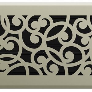 Imperial RG3454 Floor Register, 10 in W Duct Opening, 4 in H Duct Opening, Satin Nickel, Polystyrene