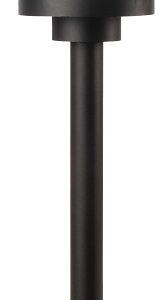 Boston Harbor 27098 Solar Pathway Light, Ni-MH Battery, AA Battery, 12-Lamp, LED Lamp, Metal/Plastic Fixture, Black