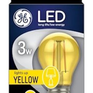 GE 93116860 LED Bulb, A15 Lamp, 25 W Equivalent, Medium Lamp Base, Warm White Light, 2700 K Color Temp
