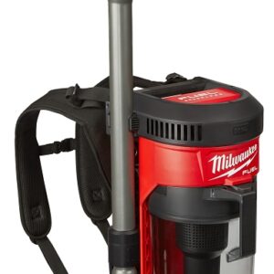 Milwaukee M18 FUEL 0885-20 Backpack Vacuum, 1 gal Vacuum, HEPA Filter, 18 V, Red Housing