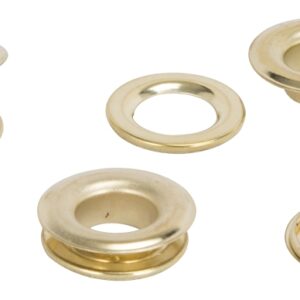 Vulcan JL-VT15989 Grommet, 25-Piece, Brass Grommet, Brass Grommet, Brass Grommet