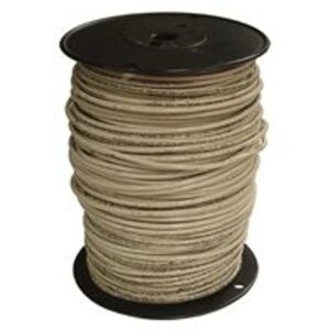 Southwire 10WHT-SOLX500 Series Building Wire, White Sheath, 10 AWG Wire, 1-Conductor, 500 ft L, Copper Conductor, Solid