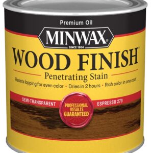 Minwax 227634444 Wood Stain, Espresso, Liquid, 0.5 pt, Can