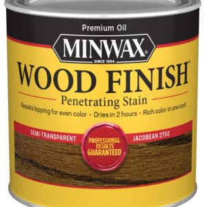 Minwax 227504444 Wood Stain, Jacobean, Liquid, 0.5 pt, Can
