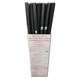 Quick R 13812 Pipe Insulation, 1-3/8 in ID x 2-3/8 in OD Dia, 5 ft L, Polyethylene
