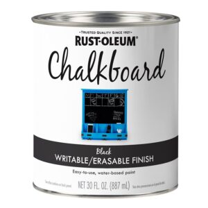 Rust-Oleum 301450 Chalkboard Paint, Mild, Black, 30 fl-oz, Can
