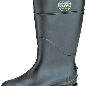 Servus 18822-12 Knee Boots, 12, Black, PVC Upper, Insulated: No