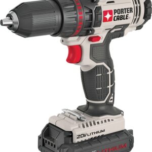 Porter-Cable PCC601LA Drill/Driver, 20 V, 1.3 Ah, 1/2 in Chuck, Keyless Chuck, Includes: PCC601 20 V Max Charger
