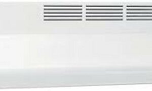 Broan 41000 Series 413001 Range Hood, 2 Fan, Ductless Vent, 30 in W, 17-1/2 in D, 6 in H, White