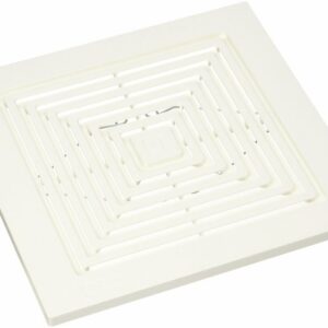 Broan BP90 Bathroom Exhaust Fan Grille/Cover, 9 in L, 9-1/4 in W, White Polymeric, White