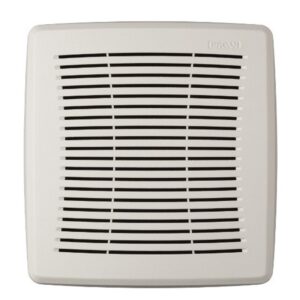 Broan FGR101 Bathroom Exhaust Fan Grille, 9-1/2 in L, 9-1/4 in W, Polypropylene, White