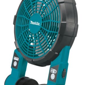 Makita DCF201Z Jobsite Fan, Tool Only, 18 V, 5 Ah, 2-Speed, Includes: (1) AC Adapter