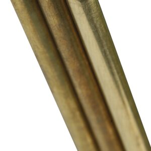 K & S 8166 Decorative Metal Rod, 3/16 in Dia, 12 in L, 260 Brass, 260 Grade