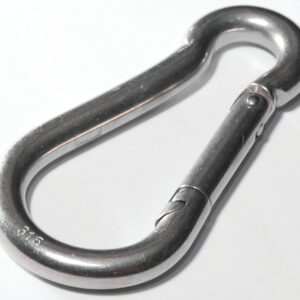 Baron 2450-3/16 Spring Snap, 80 lb Working Load, Malleable Iron, Zinc