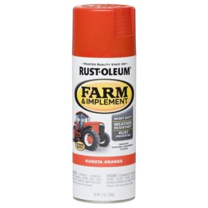 Rust-Oleum 280142 Farm Equipment Spray , Gloss, Kubota Orange, 12 oz, Can