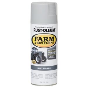 Rust-Oleum 280146 Farm Equipment Spray , Gloss, Gray Primer, 12 oz, Can