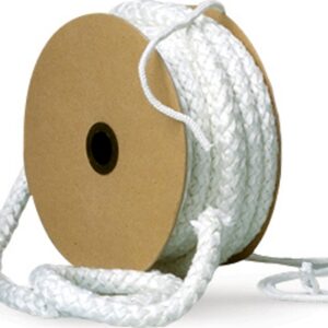 Imperial GA0173 Gasket Rope, 75 ft L, 5/8 in W, Fiberglass