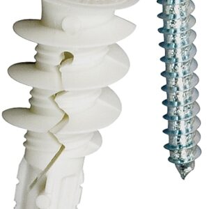 E-Z Ancor 25310 Wall Anchor, 1-5/8 in L, Fiber Reinforced Nylon/Plastic, 75 lb