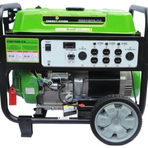 Lifan Energy Storm Series 8150E-CA Portable Generator, 30 A, 120/240 V, 7500 W Output, Gasoline, 8.5 gal Tank