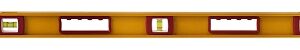 Johnson 1233-7200 I-Beam Level, 72 in L, 5-Vial, Non-Magnetic, Aluminum