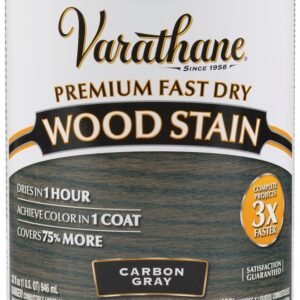 Varathane 304559 Wood Stain, Carbon Gray, Liquid, 1 qt, Can