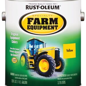 RUST-OLEUM SPECIALTY 7443402 Farm Equipment Enamel, Yellow, 1 gal Can