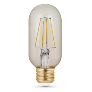 Feit Electric T14/VG/LED LED Bulb, Decorative, T14 Lamp, 40 W Equivalent, E26 Lamp Base, Dimmable, Amber