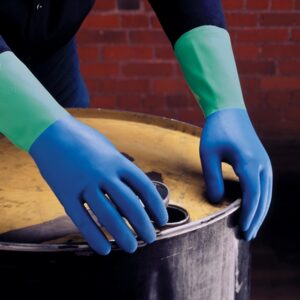 Spontex 11952 Protector Gloves, M, Rubber, Blue