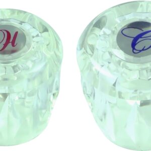 Danco 88304 Faucet Handle, Acrylic, For: Valley Two Handle Kitchen, Bath and Tub/Shower Faucets