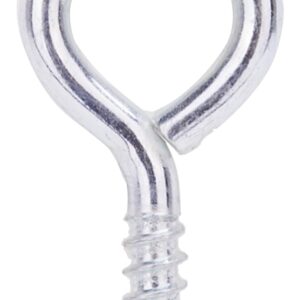 ProSource LR214 Screw Eye, 3.9 mm Dia Wire, 4 mm Thread, 5/8 in L Thread, 1-5/8 in OAL, 74 lb Working Load, Steel, Zinc