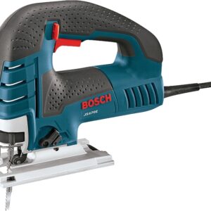 Bosch JS470E Jig Saw, 7 A, 0.87 in Aluminum, 0.37 in Mild Steel, 5.875 in Soft Wood Cutting Capacity, 1 in L Stroke