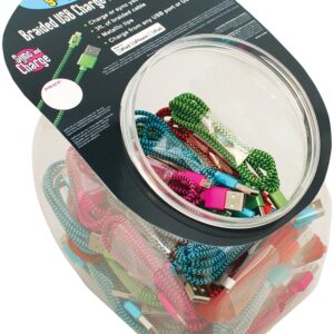 GetPower CWP-USBBOWL-BRL USB Charging and Sync Cable, 3 ft L, Suitable for: iPhones, iPads and iPods