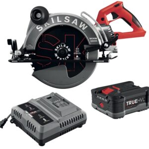 Skilsaw SPTH70M-11 Worm Drive Saw Kit, Battery Included, 48 V, 5 Ah, 10-1/4 in Dia Blade, 0 to 51 deg Bevel