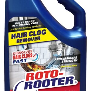 Roto-Rooter 351405 Hair Clog Remover, Liquid, Characteristic, 64 oz