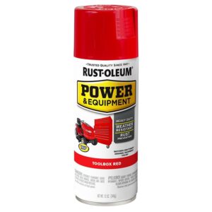 Rust-Oleum 350444 Enamel Spray Paint, Toolbox Red, 12 oz, Can