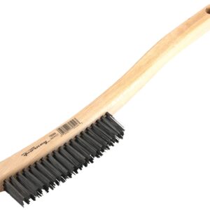 Forney 70504 Scratch Brush, 0.014 in L Trim, Carbon Steel Bristle, 13-3/4 in OAL