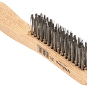 Forney 70520 Scratch Brush, 0.014 in L Trim, Stainless Steel Bristle, 10-1/4 in OAL
