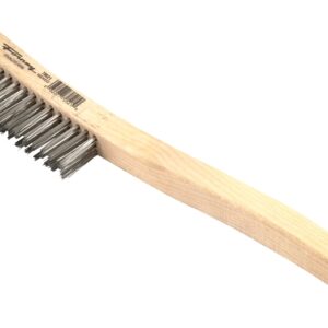 Forney 70521 Scratch Brush, 0.014 in L Trim, Stainless Steel Bristle, 13-3/4 in OAL