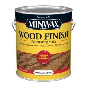 Minwax 71006000 Wood Stain, Oil Base, Special Walnut, Liquid, 1 gal, Can