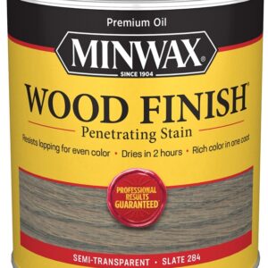 Minwax 701064444 Wood Stain, Slate, Liquid, 1 qt