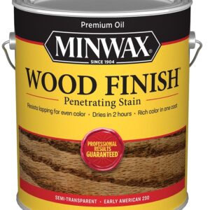Minwax 71008000 Wood Stain, Oil Base, Early American, Liquid, 1 gal, Can