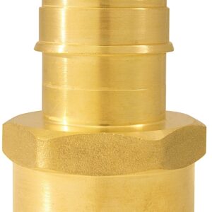 Apollo ExpansionPEX Series EPXFA1 Pipe Adapter, 1 in, Barb x FPT, Brass, 200 psi Pressure