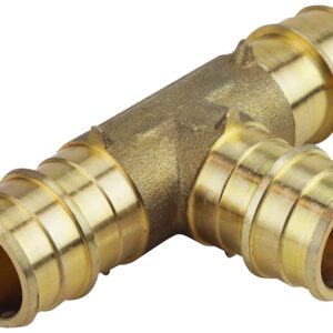 Apollo EPXT34 Pipe Tee, 3/4 in, Barb, Brass, 200 psi Pressure