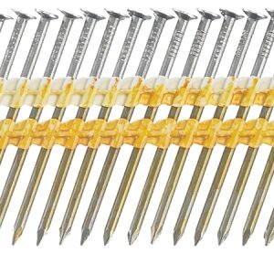 Senco KD27ASBS Collated Nail, 3 in L, Steel, Galvanized, Full Round Head, Smooth Shank