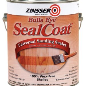Zinsser 00851 Sanding Sealer, Amber, Liquid, 1 gal, Can
