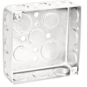 Southwire 52151-1/2DR-UPC Junction Box, 16-Knockout, 1/2, 3/4 in Knockout, Steel, Silver, Galvanized